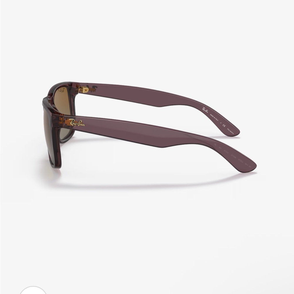 Ray Ban Justin Classic Polarized Sunglasses UNISEX RB4165 Matte Brown NWT - Picture 6 of 9